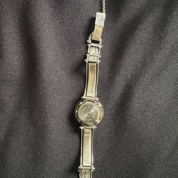 Silpada Silver watch with Textured Band, safety chain and adjustable clasp main image 6
